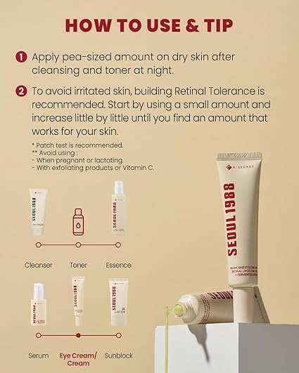 K-Secert Seoul1988 Eye Cream Retinal Liposome 4% + Fermented Bean