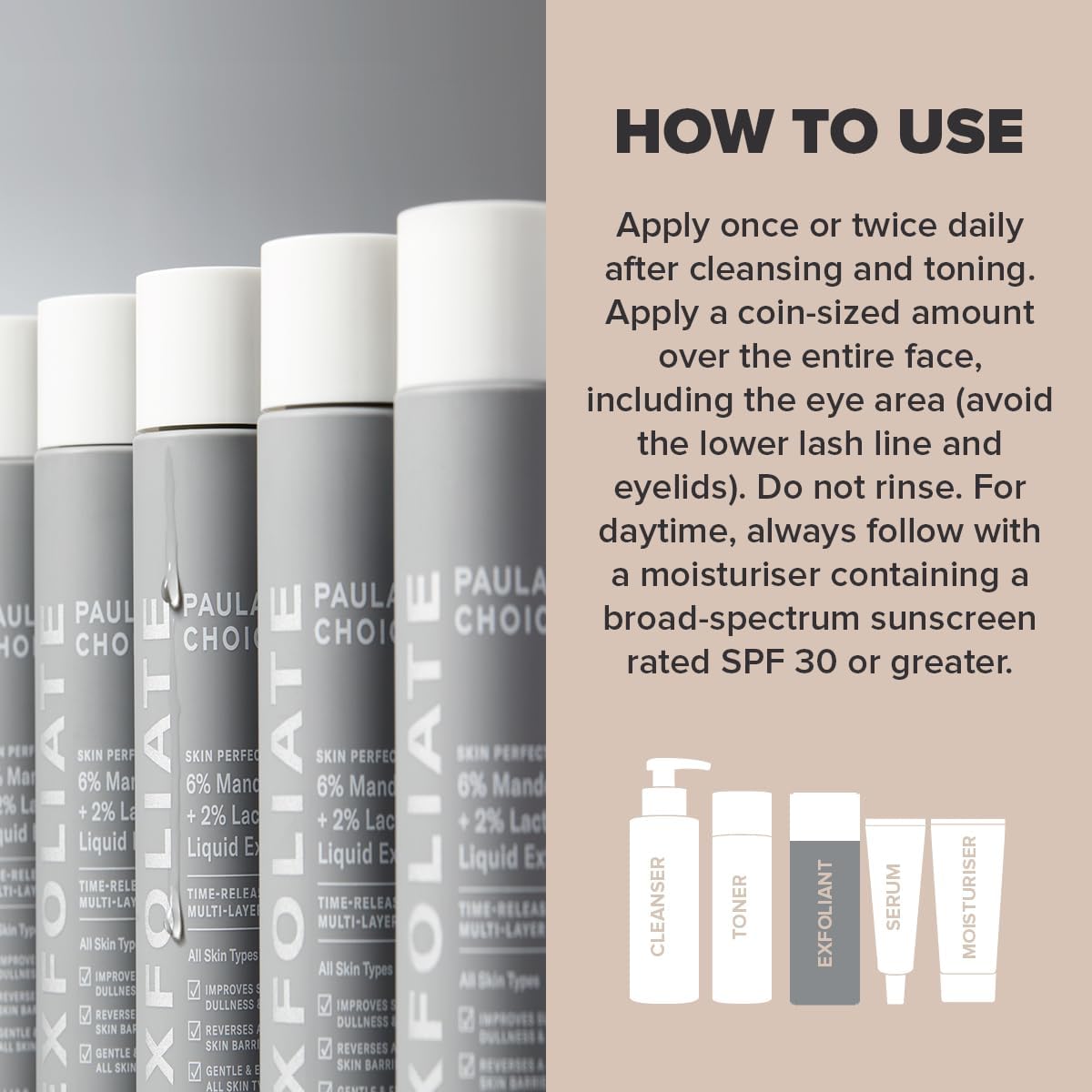 Paula's Choice 6% Mandelic Acid +2% Lactic Acid Liquid Exfoliant 88Ml