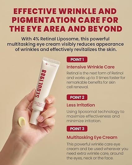 K-Secert Seoul1988 Eye Cream Retinal Liposome 4% + Fermented Bean