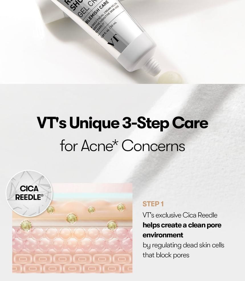 VT Garlic Ac Reedle Shot Gel Cream Blemish Care 50Ml