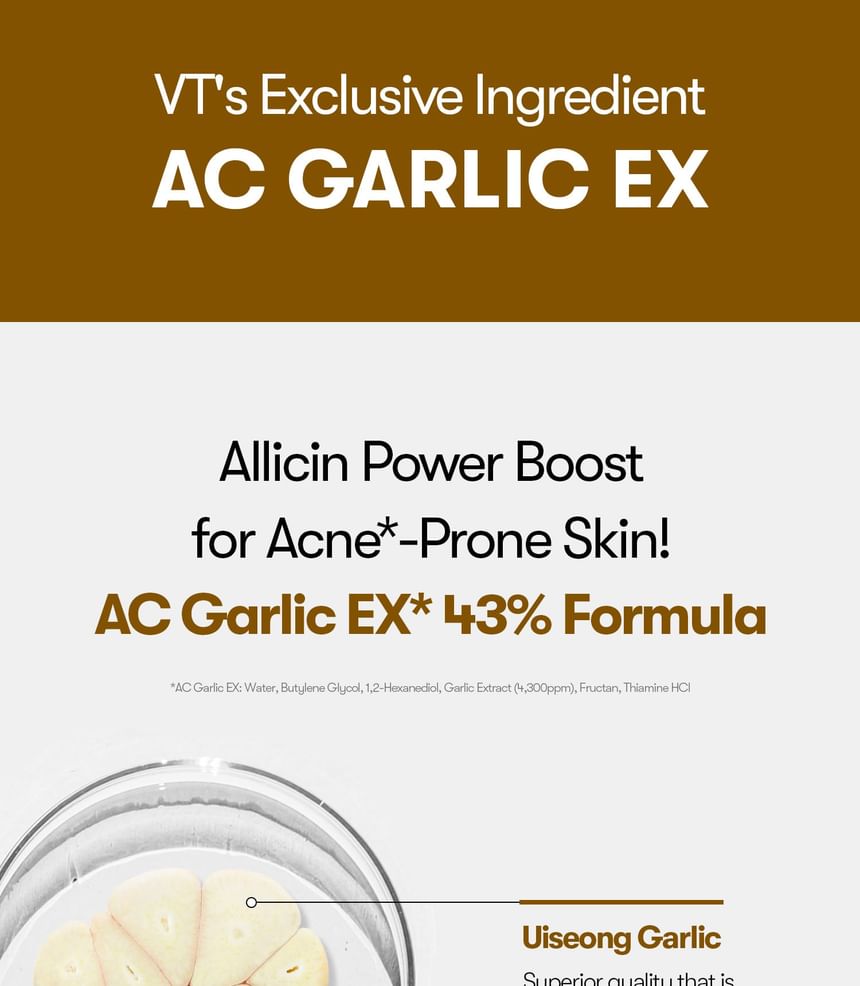 VT Garlic Ac Reedle Shot Gel Cream Blemish Care 50Ml