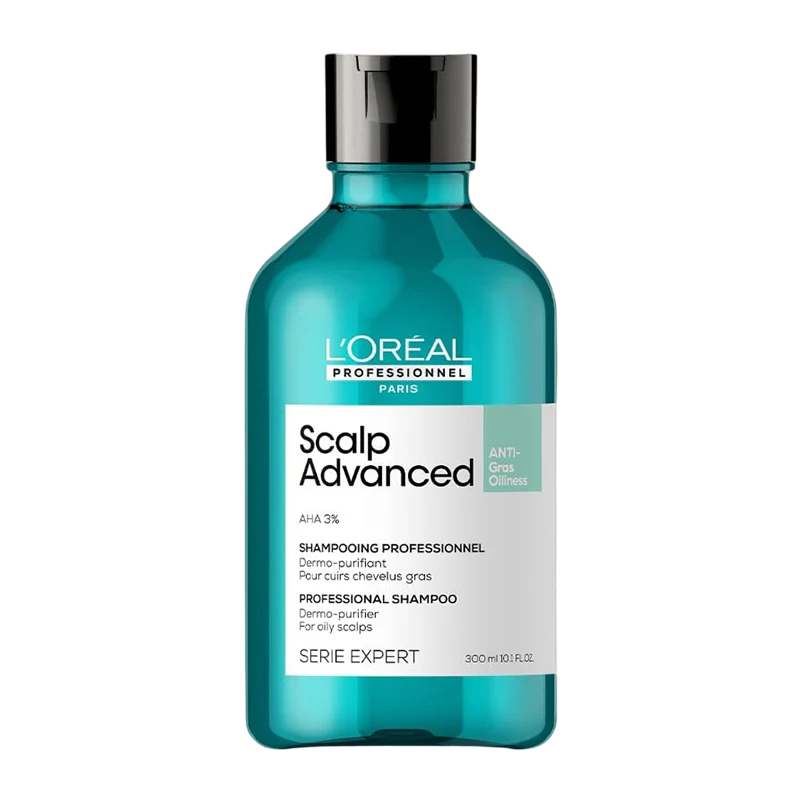 L'Oréal Professionnel Serie Expert Scalp Advanced Anti-Gross Oilness Shampoo AHA 3% For Oily Scalps 300Ml