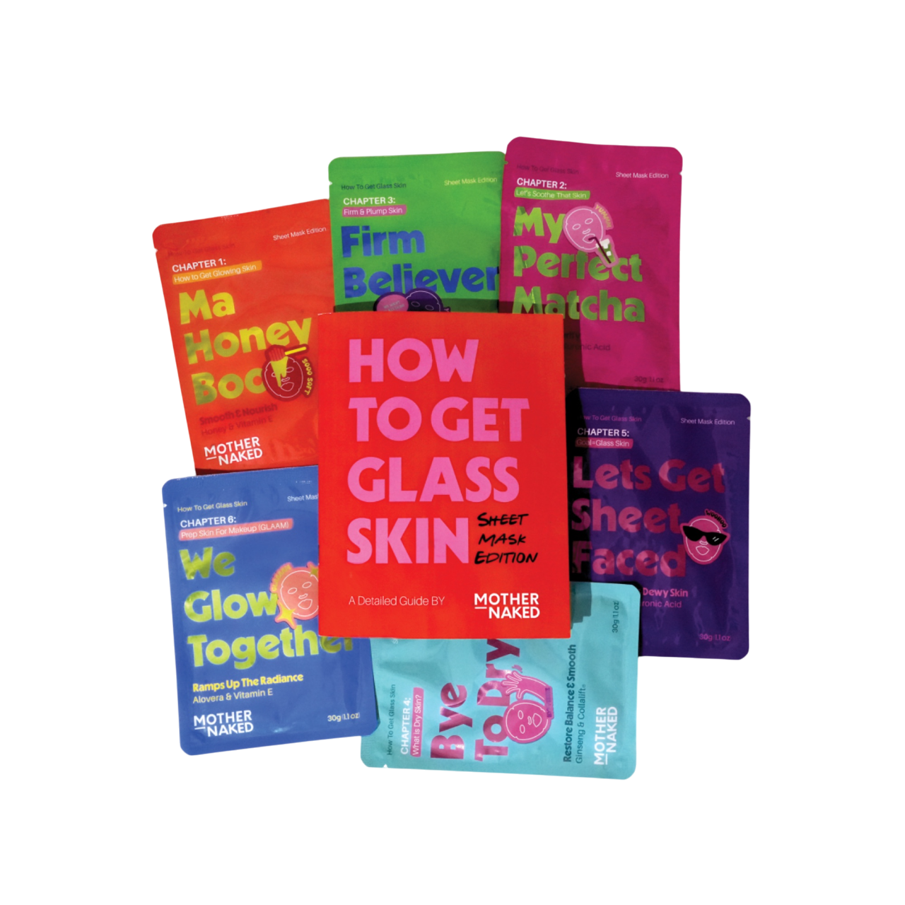 Mother Naked How To Get Glass Skin Sheet Mask Edition: 6-Day Bundle