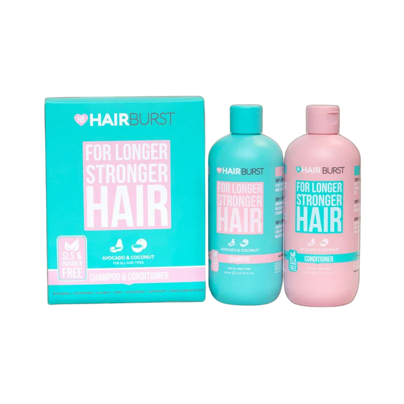 Hair Burst Shampoo & Conditioner For Longer Stronger Hair Kit