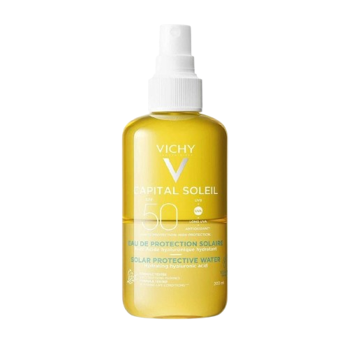 Vichy Capital Soleil SPF50 Hydrating Hyaluronic Acid Sun Protective Water Spary 200Ml
