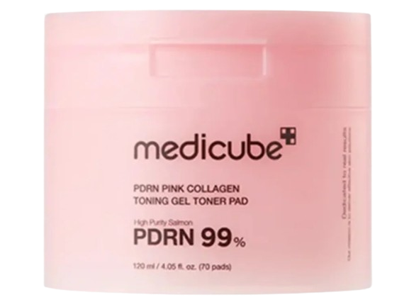 Medicube Pdrn Pink Collagen Toning Gel Toner Pad 120Ml