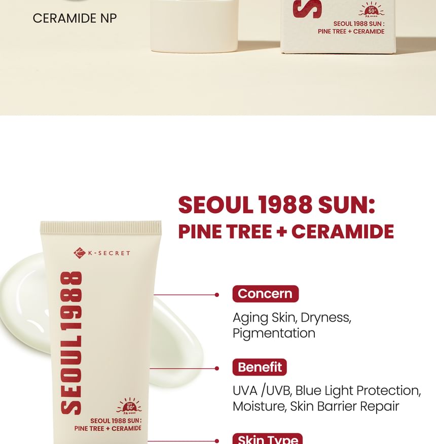 K-Secert Seoul1988 Sun Pine Tree +Ceramide 50Ml
